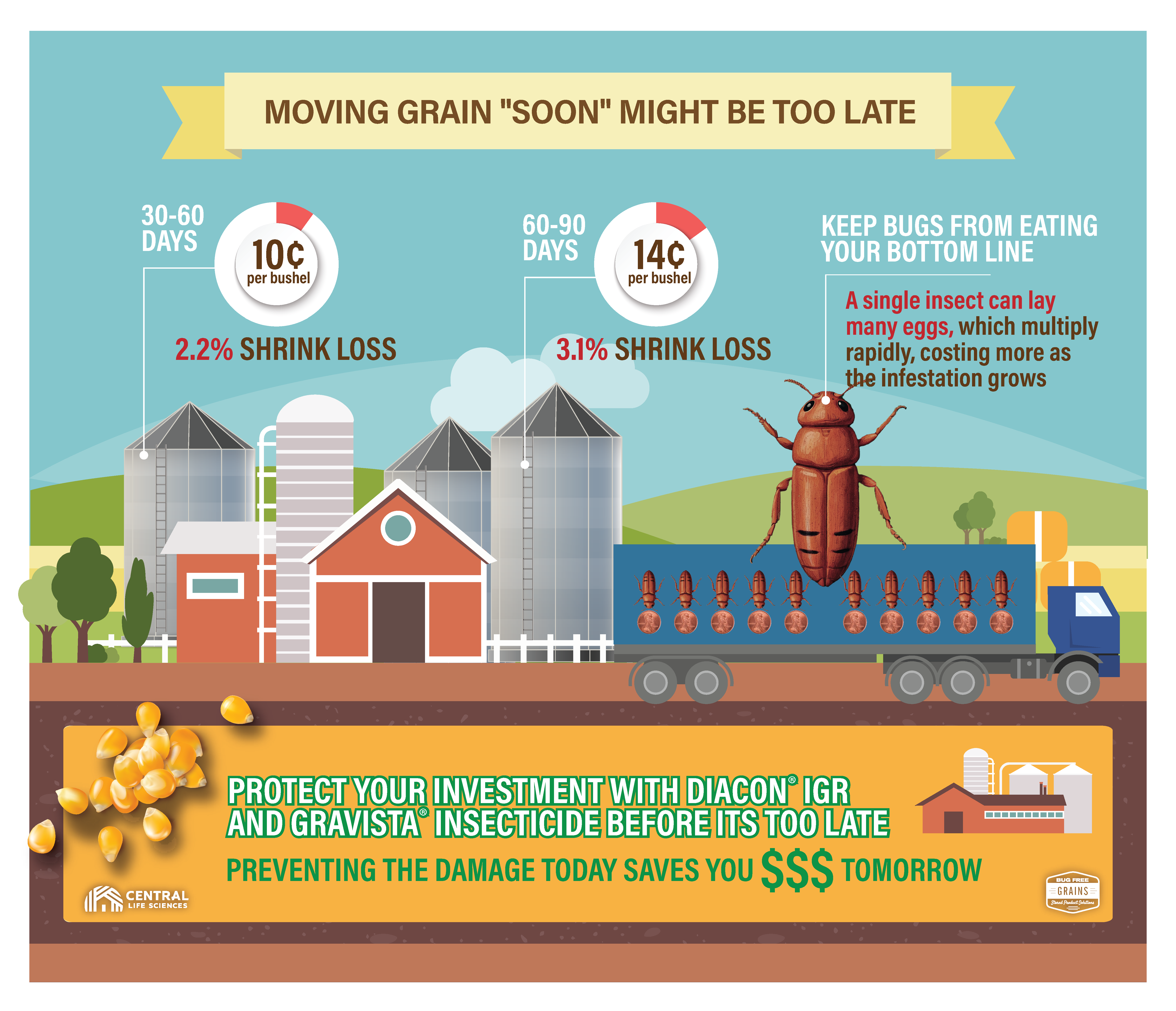 Prevent Shrink Loss with DiaconR IGR and GravistaR Insecticide